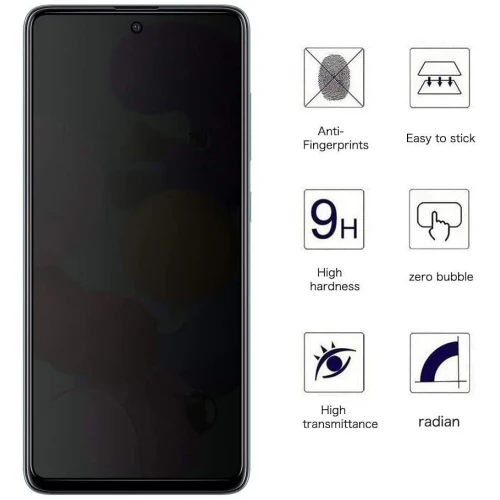 Privacy Screen Protector Tempered Glass Anti-Spy Anti-Peep 3D Edge Curved - ZDT50 - Image 6