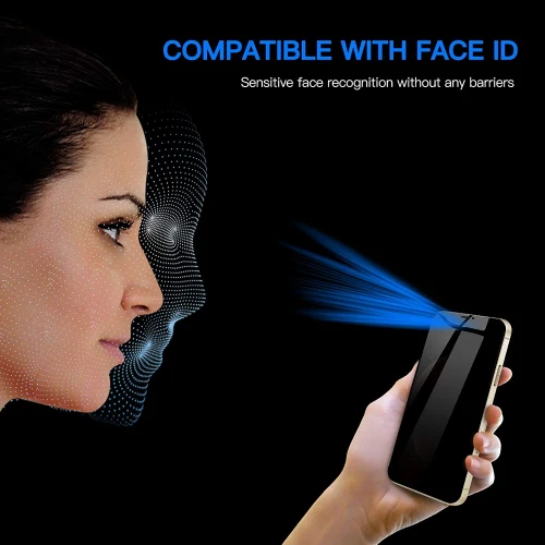 Privacy Screen Protector Tempered Glass Curved Anti-Spy Anti-Peep 3D Edge - ZDG56 - Image 2