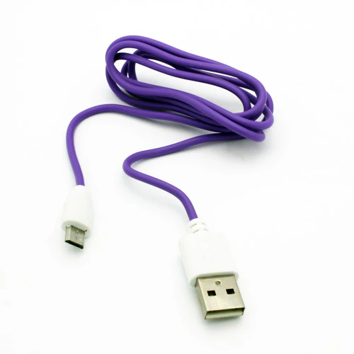 3ft Micro USB Cable Charger Cord - TPE - Purple - Fonus D30 - Image 4