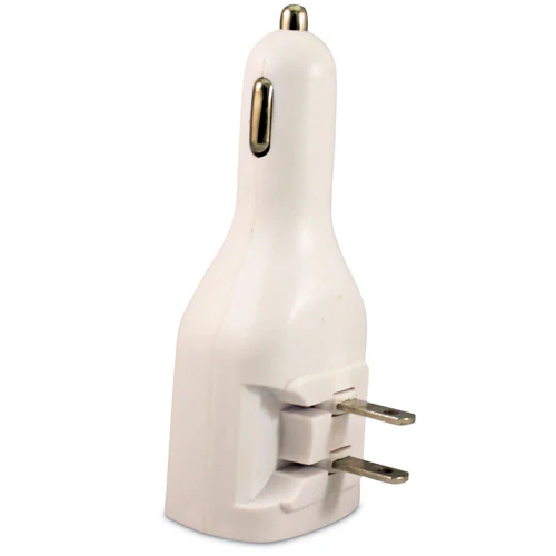 2-in-1 Car Home Wall Charger 2-Port USB - Folding Prongs - Fonus M82 - Image 8