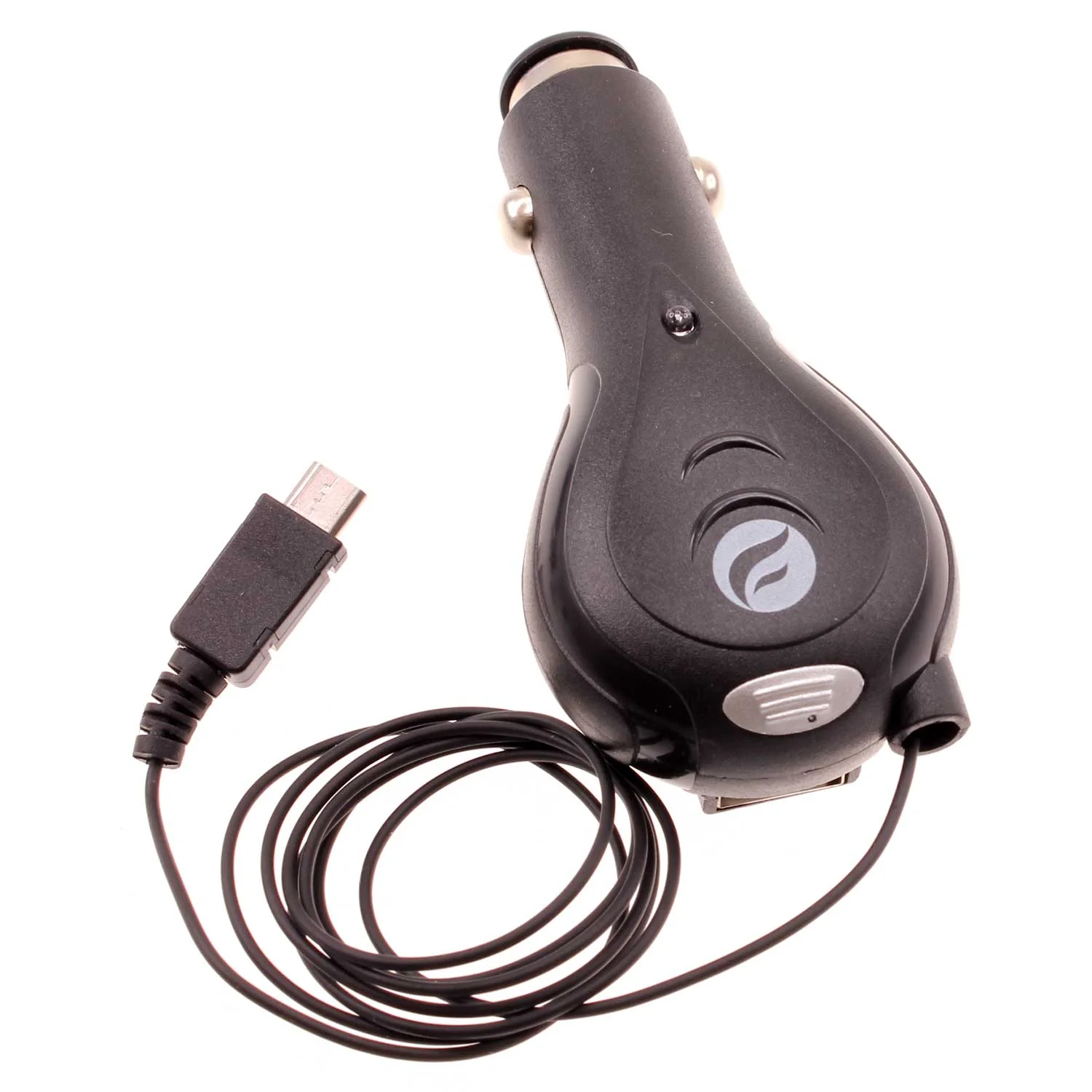 Retractable Car Charger Extra USB Port - MicroUSB - Fonus M76