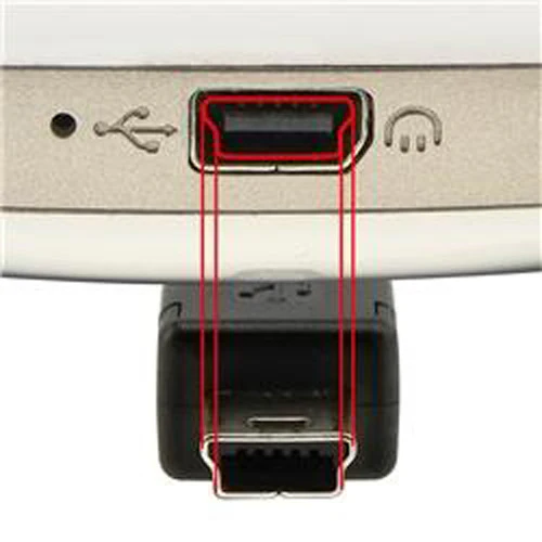 Retractable Mici USB Cable Charger Cord - Black - Fonus S42 - Image 5