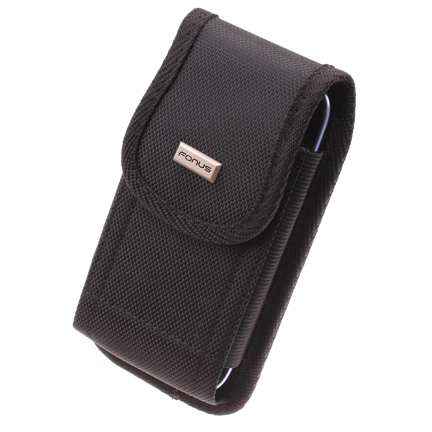 Case Rugged Holster Swivel Belt Clip - Vertical Cover - LCASE50 - Black - Fonus E53