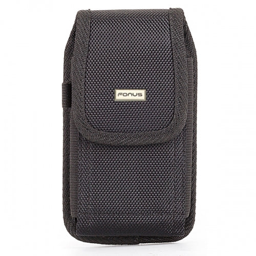 Case Belt Clip Canvas Rugged Holster - LCASE65 - Black - Fonus C48 - Image 2