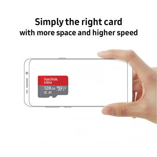 Sandisk 128GB High Speed MicroSDHC Memory Card - Class 10 - Image 3