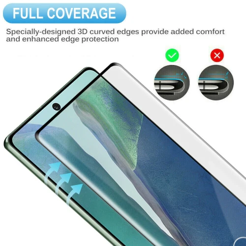 Screen Protector Tempered Glass 3D Curved Edge Full Cover HD Clear - ZDE92 - Image 2
