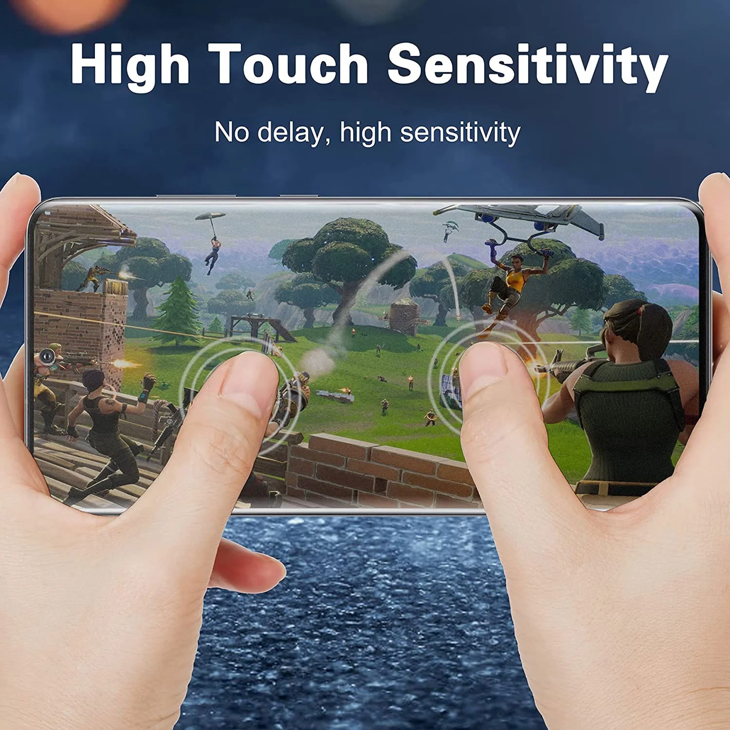 Screen Protector Tempered Glass Full Cover (Fingerprint Unlock) 9H Hardness Case Friendly - ZDY97 - Image 7