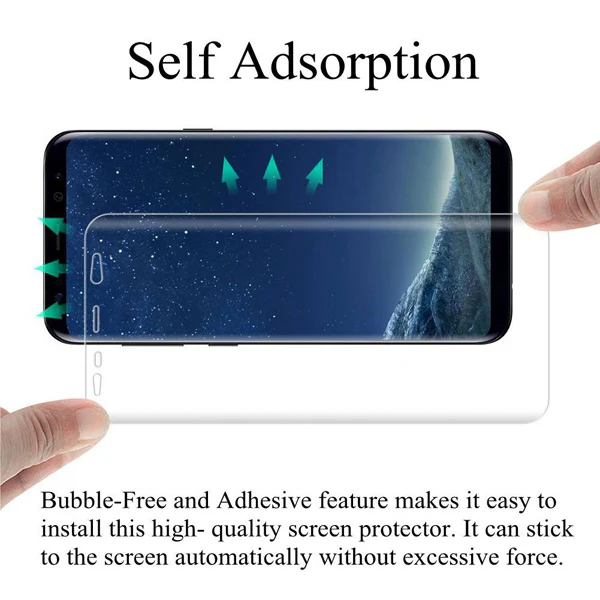 Samsung Galaxy S8 Plus - Screen Protector Silicone TPU Film - Full Cover - HD Clear - Image 4