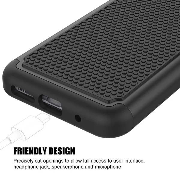 Hybrid Case Dual Layer Armor Defender Cover - Shockproof - Black - Selna L16 - Image 5