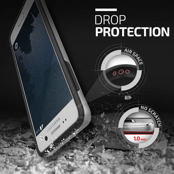 Hybrid Case Dual Layer Armor Defender Cover - Dropproof - Silver - Selna N35 - Image 5