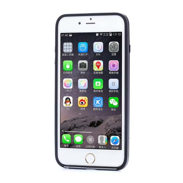 Hybrid Case Dual Layer Armor Bumper Cover - Dropproof - Gray - Selna N46 - Image 4
