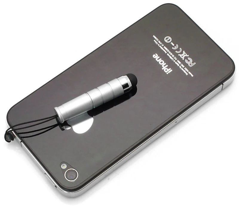 Stylus Touch Screen Pen - Compact - Aluminum - Silver - S46 - Image 2