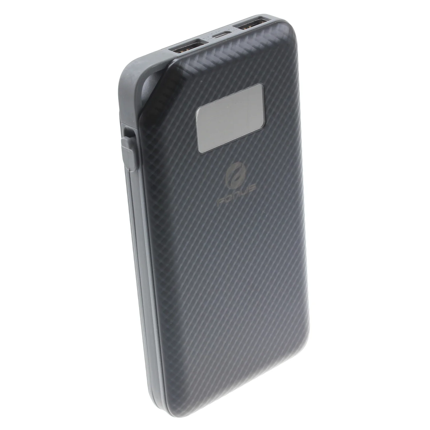 10000mAh Power Bank Portable Charger - LED Display - Aluminum - Fonus M06