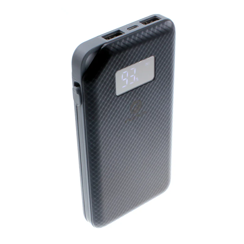 10000mAh Power Bank Portable Charger - LED Display - Aluminum - Fonus M06 - Image 2