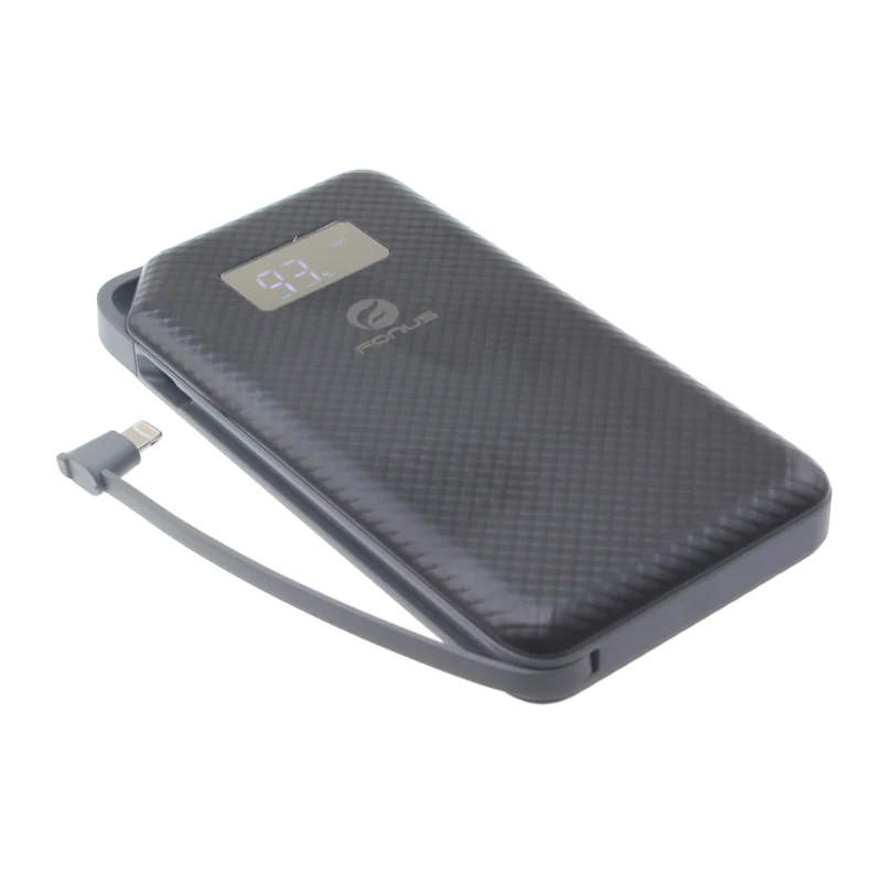10000mAh Power Bank Portable Charger - LED Display - Aluminum - Fonus M06 - Image 6