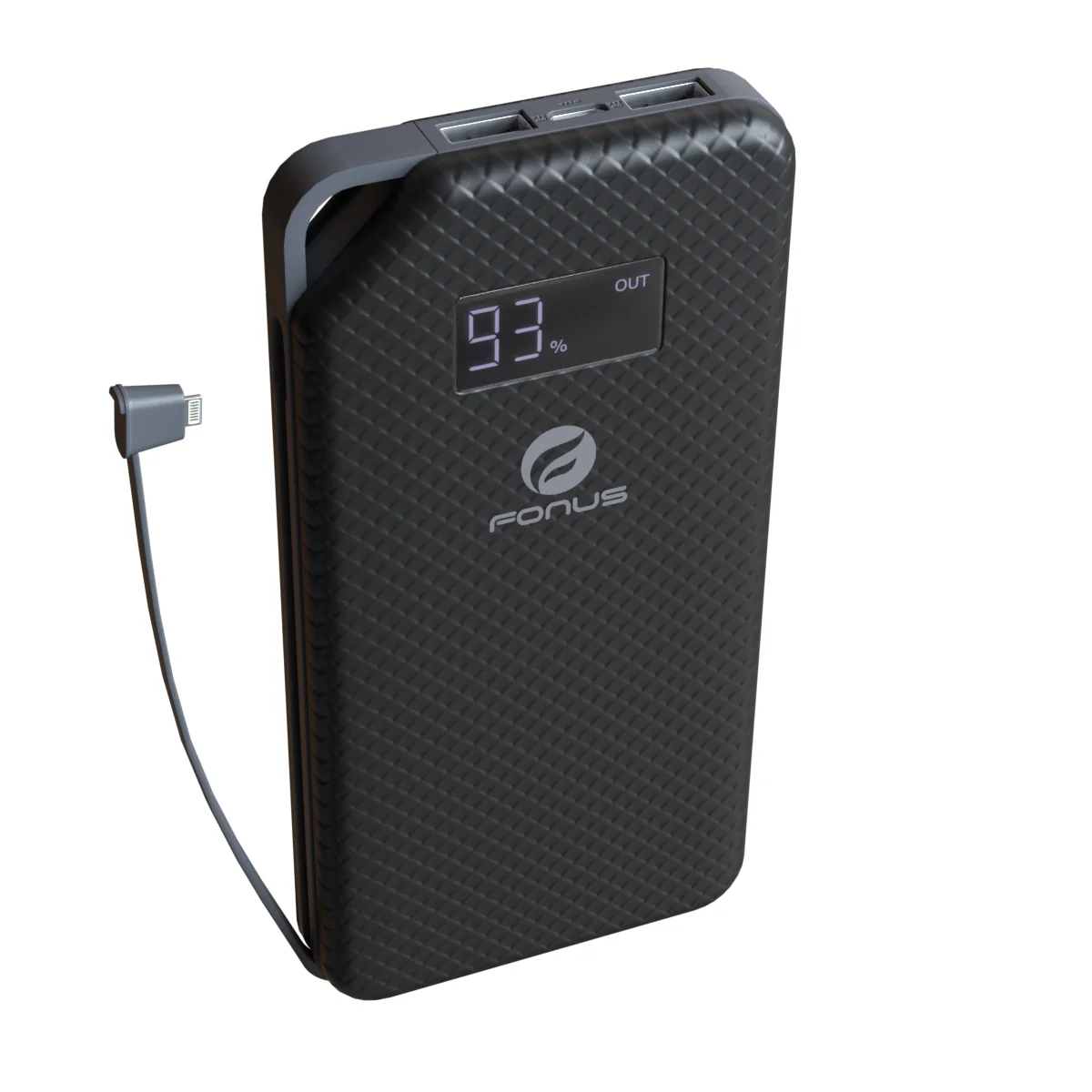 10000mAh Power Bank Portable Charger - LED Display - Aluminum - Fonus M06 - Image 7