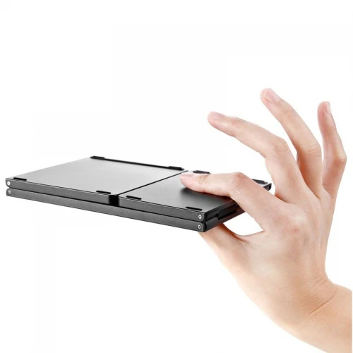 Wireless Keyboard Touchpad Folding Rechargeable - L66 - Image 2
