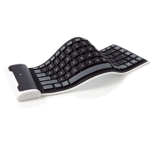 Slim Mini Flexible Folding Roll-Up Wireless Keyboard - Image 2