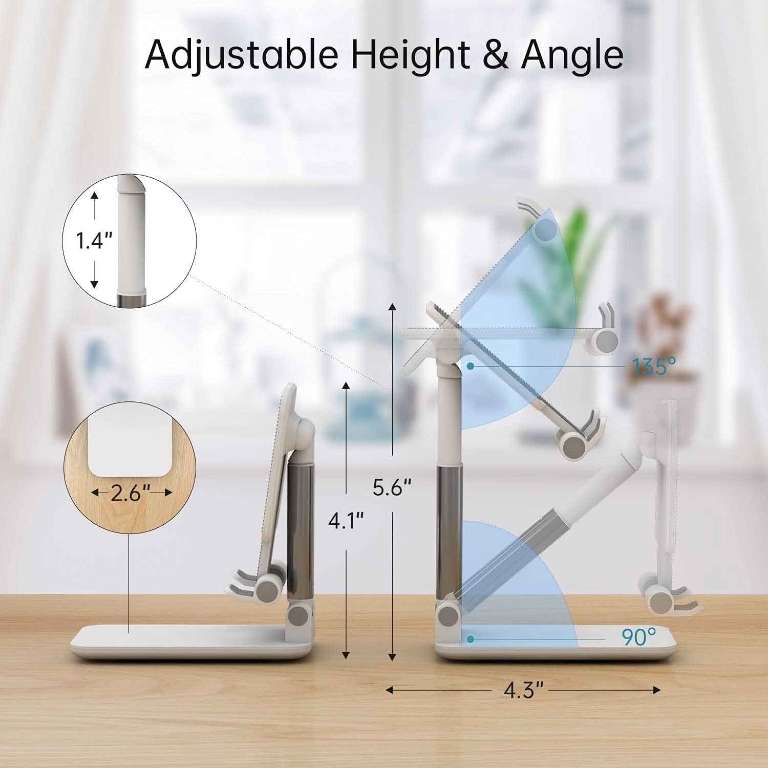 Stand Foldable Holder Travel Desktop Cradle - ZDZW91 - Image 4