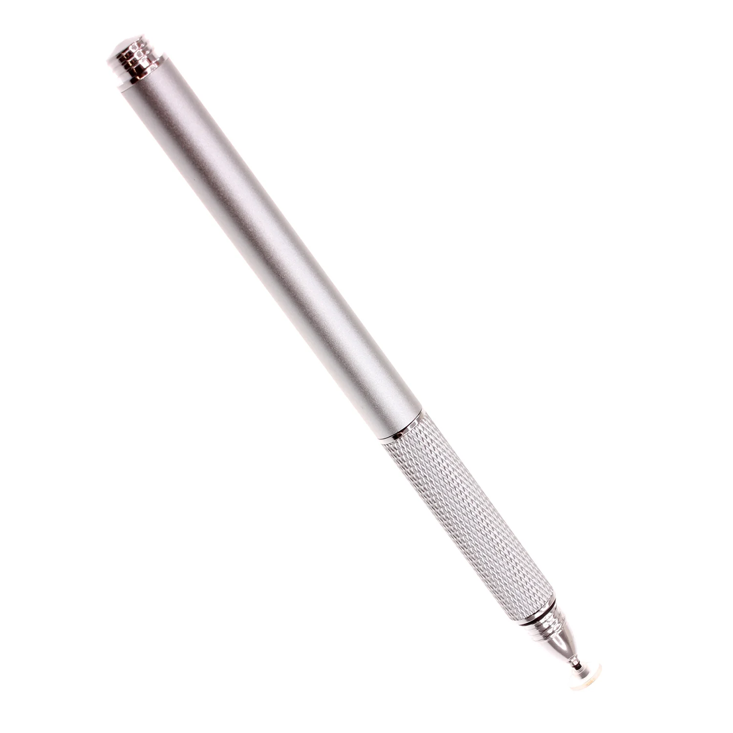 Stylus Touch Screen Pen Fiber Tip Aluminum Lightweight Silver Color - ZDT01