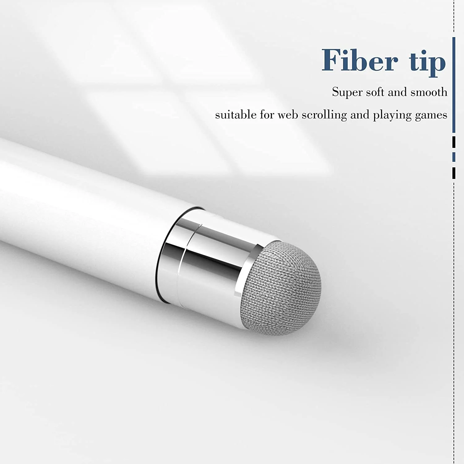Stylus Touch Screen Pen Fiber Tip Aluminum Lightweight White - ZDZ74 - Image 7