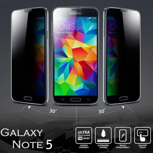 Samsung Galaxy Note 5 - Privacy Screen Protector - Tempered Glass - 3D Full Cover - Image 2