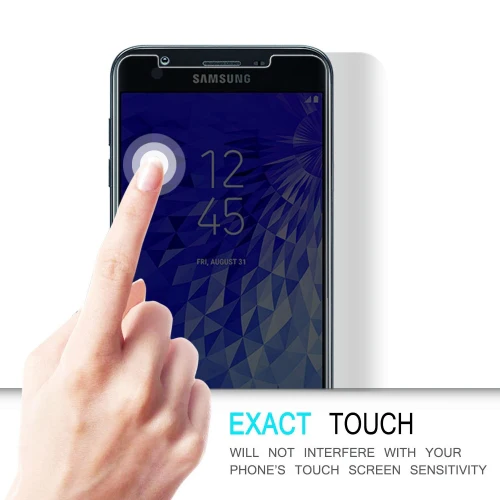 Samsung Galaxy J7 2018 - Privacy Screen Protector - Tempered Glass - 3D Full Cover - Image 3