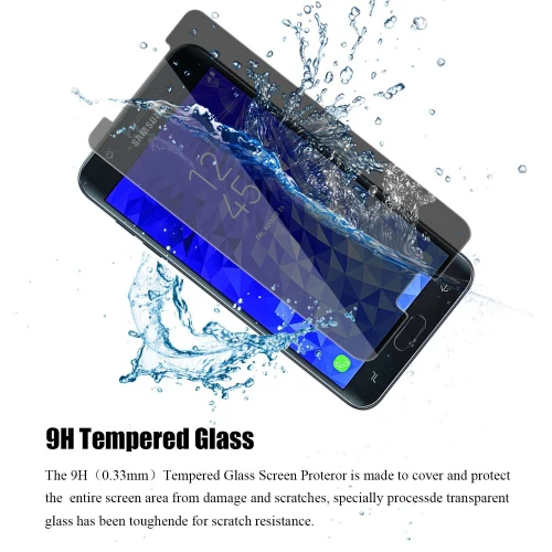 Samsung Galaxy J7 2018 - Privacy Screen Protector - Tempered Glass - 3D Full Cover - Image 7