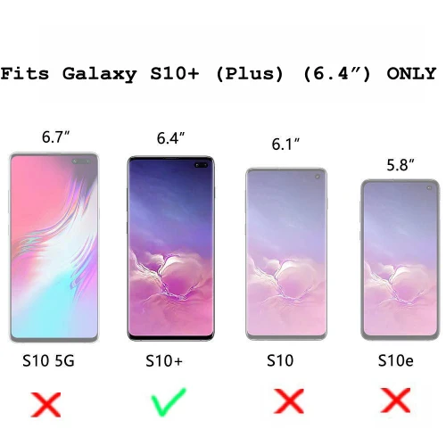 Samsung Galaxy S10 Plus - Tempered Glass Screen Protector - Full Cover Curved - Fingerprint Unlock - Image 4