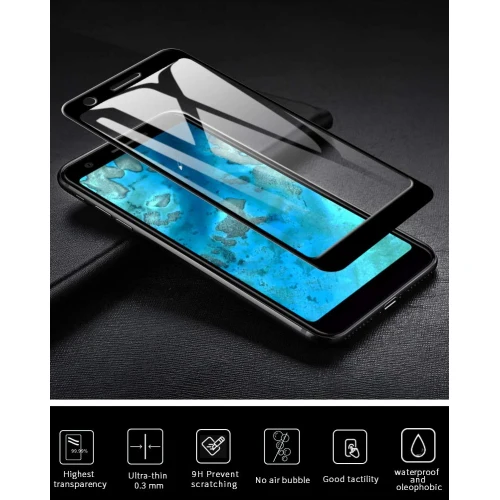 Google Pixel 3a - Tempered Glass Screen Protector - Full Cover - Image 4