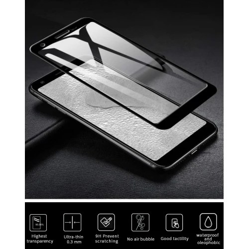 Google Pixel 3a XL - Tempered Glass Screen Protector - Full Cover - Image 3