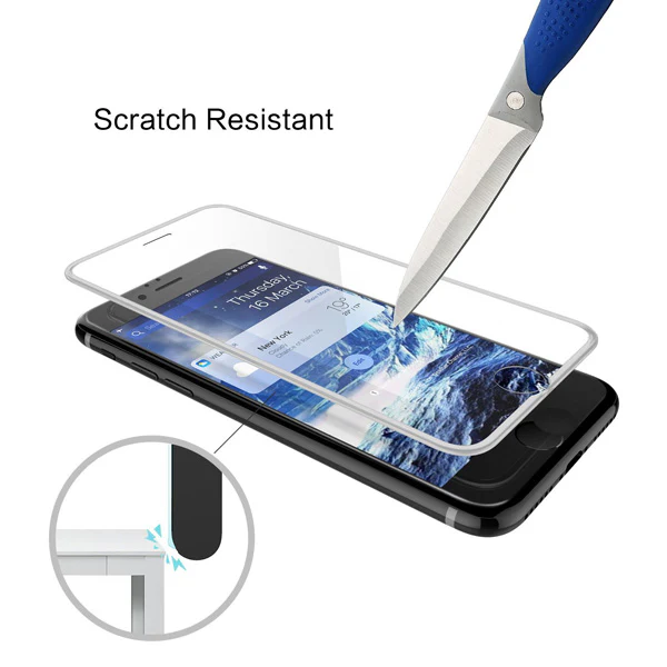 iPhone 6S/7/8 - Tempered Glass Screen Protector - HD Clear - 4D Curved - Full Cover - Image 5