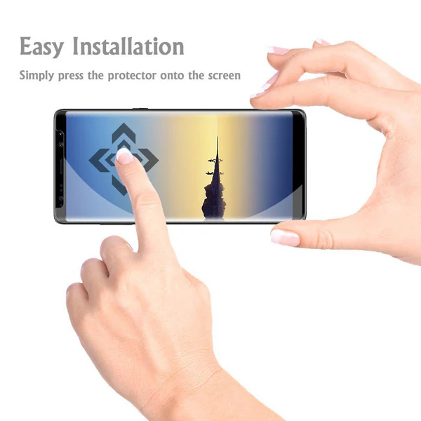 Samsung Galaxy Note 8 - Tempered Glass Screen Protector - HD Clear - 5D Curved - Full Cover - Image 6
