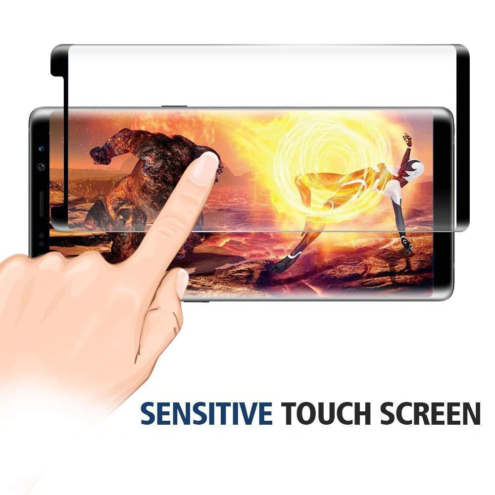 Samsung Galaxy Note 9 - Tempered Glass Screen Protector - HD Clear - 5D Curved - Full Cover - Image 2