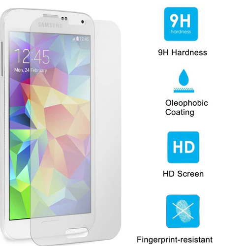 Samsung Galaxy S5 - Tempered Glass Screen Protector - HD Clear - Full Cover - Image 2