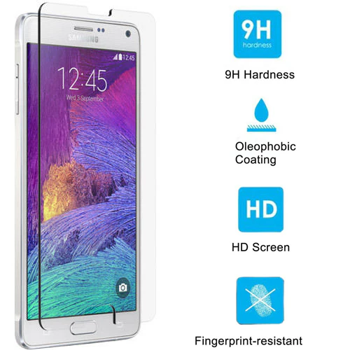 Samsung Galaxy Note 4 - Tempered Glass Screen Protector - HD Clear - Full Cover - Image 2