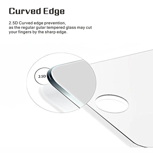 iPhone 6S 7 8 - Tempered Glass Screen Protector - HD Clear - Full Cover - Image 5