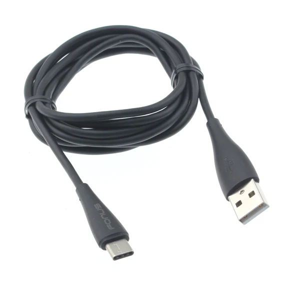 10ft USB-C Cable Charger Cord - TPE - Black - Fonus K97 - Image 2
