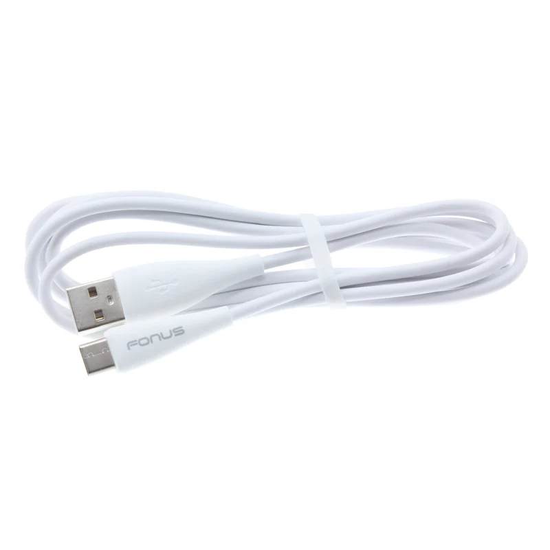10ft USB-C Cable Charger Cord - TPE - White - Fonus R10 - Image 3