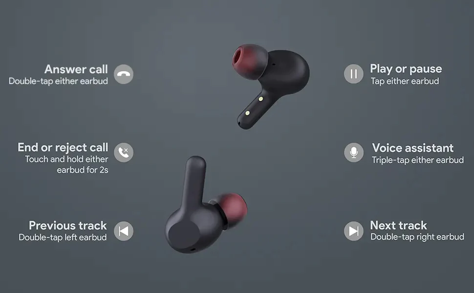 TWS Earphones Wireless Earbuds Headphones True Stereo Headset - ZDZ78 - Image 5
