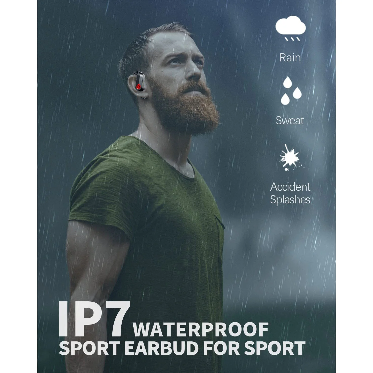 TWS Earphones Wireless Earhook Headphones Earbuds True Stereo Headset - ZDY46 - Image 7