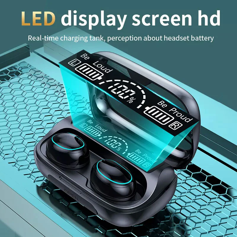 TWS Headphones Wireless Earbuds Earphones True Wireless Stereo Headset - ZDY82 - Image 3
