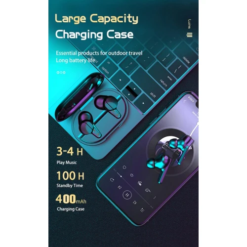 TWS Earphones Wireless Earbuds Headphones - F90 - Image 2