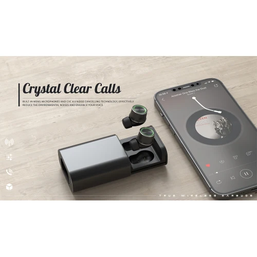 TWS Wireless Earphones Earbuds Headphones True Wireless Stereo Hands-free Mic Hi-Fi Sound Headset - ZDG10 - Image 3