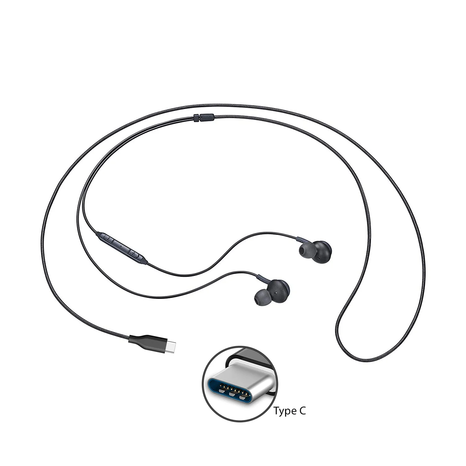 TYPE-C Earphones USB-C Earbuds Headphones w Mic Headset Earpieces - ZDXS91 - Image 2