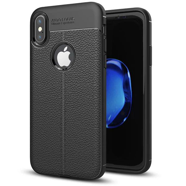 Ultra Slim TPU Leather Case Cover - Shock Absorbent - Black - Fonus L30