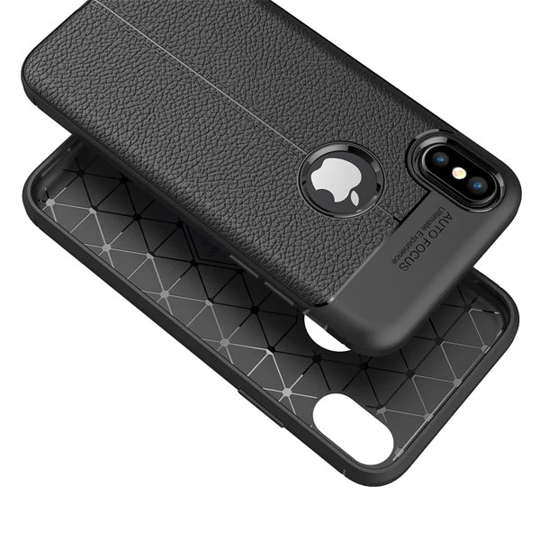 Ultra Slim TPU Leather Case Cover - Shock Absorbent - Black - Fonus L30 - Image 2