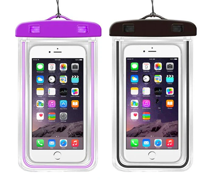 Waterproof Case 2 Pieces Underwater Bag For Pool Sea Floating Cover Touch Screen - ZDE47+A47