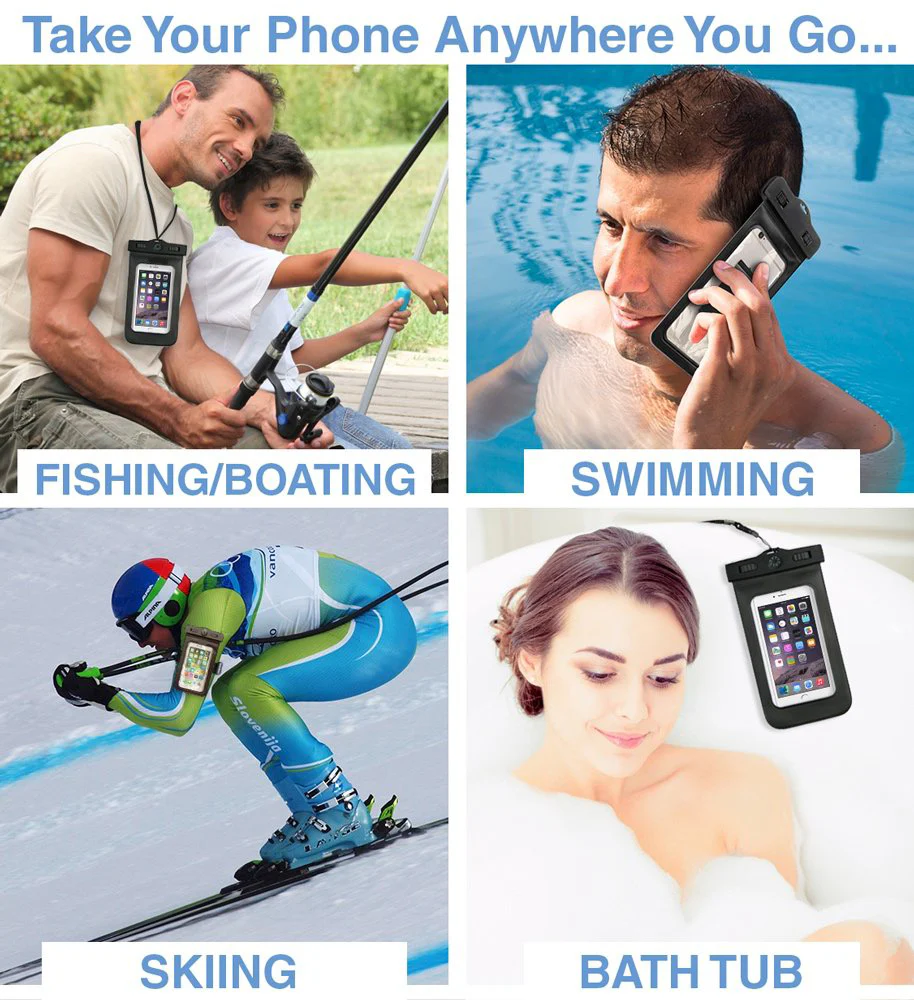 IPX8 Waterproof Case Underwater Transparent Cover - Touch Screen - Clear - Fonus R79 - Image 4