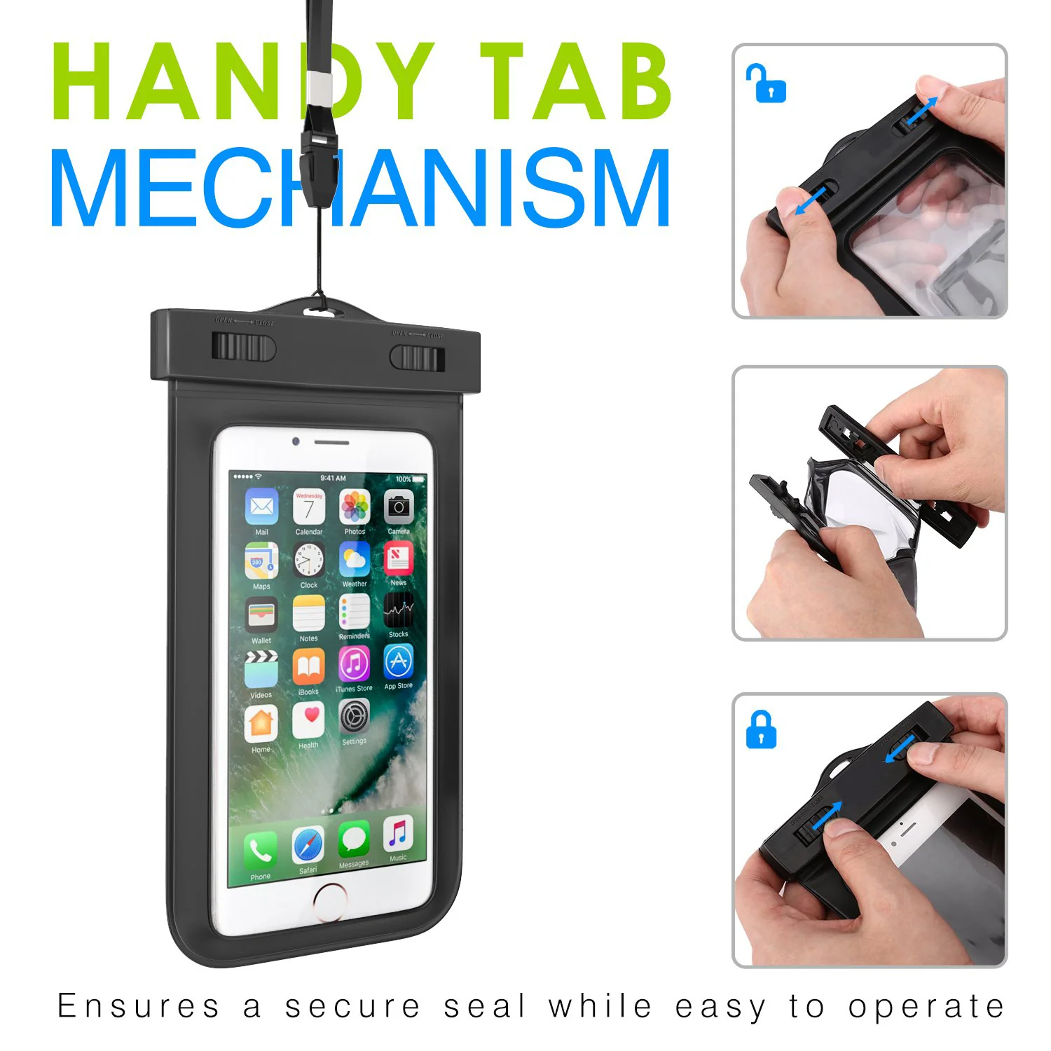 IPX8 Waterproof Case Underwater Transparent Cover - Touch Screen - Clear - Fonus R79 - Image 5